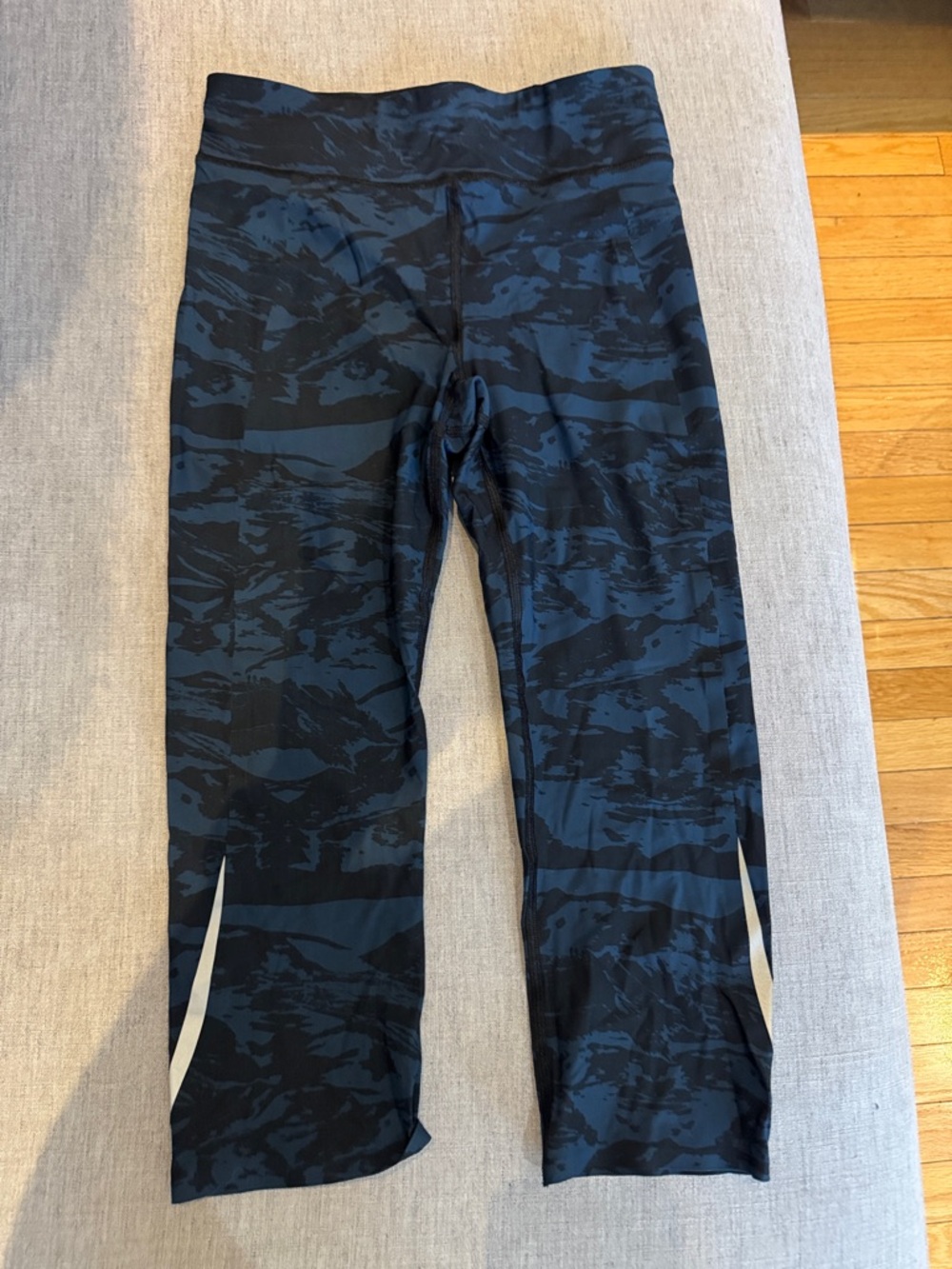 Sweaty Betty Black and Dark Blue Performance Leggings
